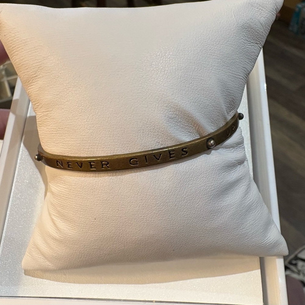 Brass Inspirational Bracelet